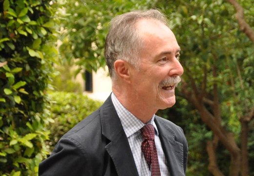 Ian Jenkins (1953–2020) in the garden at the British School at Athens. Reproduced with the permission of the British School at Athens