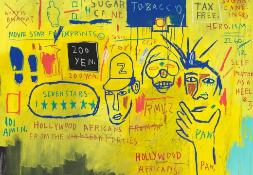 Hollywood Africans (detail; 1983), Jean-Michel Basquiat.