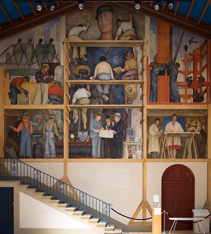 The Making of a Fresco Showing the Building of a City (1931), at the San Francisco Art Institute.