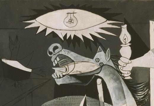 Guernica (detail; 1937), Pablo Picasso.