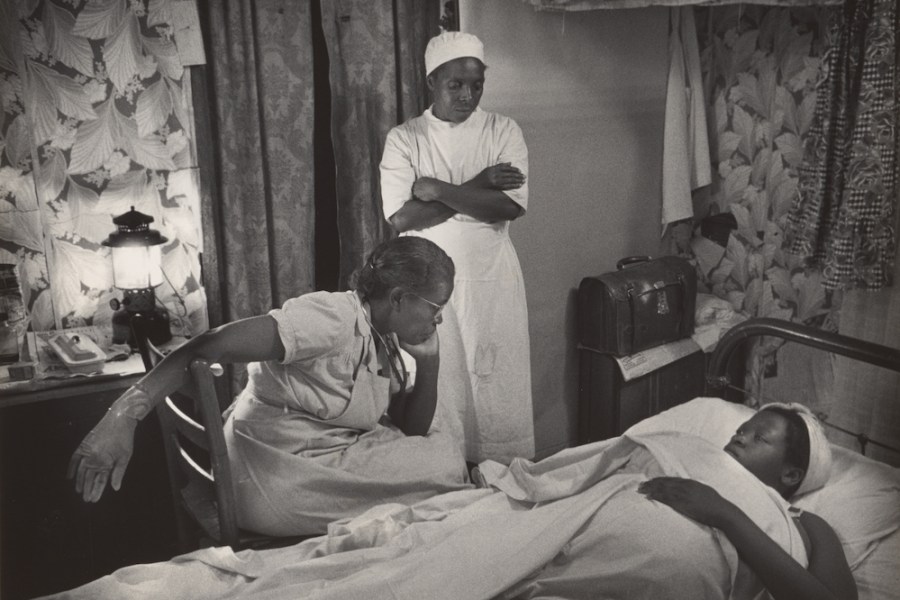 Untitled (from Nurse Midwife) (detail; 1951), W. Eugene Smith