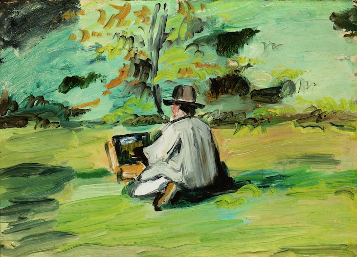 A Painter at Work (Justin Gabet) (c. 1874–75), Paul Cézanne.