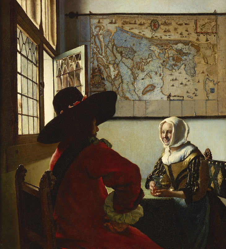 Officer and Laughing Girl (1655–60), Johannes Vermeer.