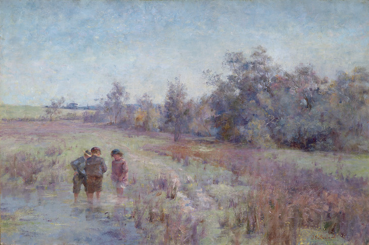 Field naturalists (c. 1896), Jane Sutherland. 