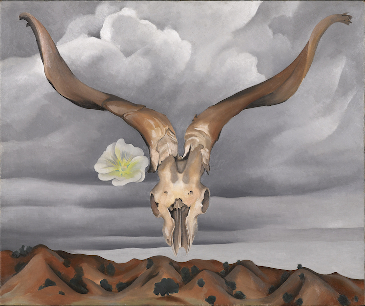 Ram’s Head, White Hollyhock-Hills (1935), Georgia O’Keeffe. 