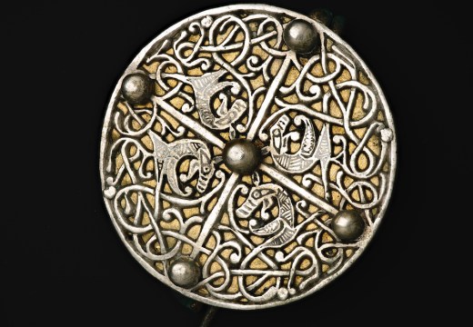 An Anglo-Saxon disc brooch.