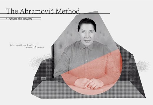 Star gazing: still from the Abramovic Method by Marina Abramovic, designed by WeTransfer