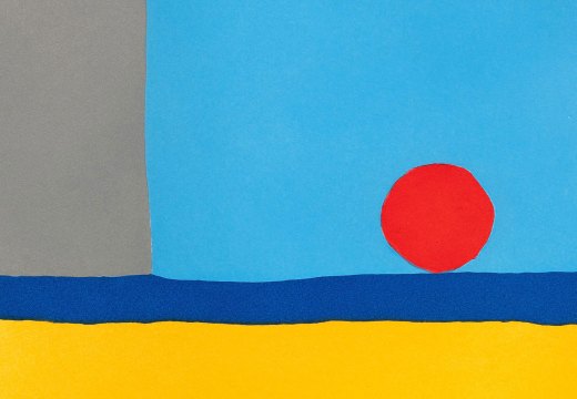 Late Afternoon (2020), Etel Adnan.