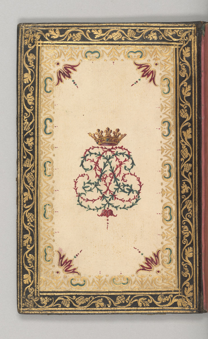 Prieres du matin et du soir (1748), written and bound for Louis-Joseph de Bourbon, prince de Condé, by Louis Pierre Vallain.