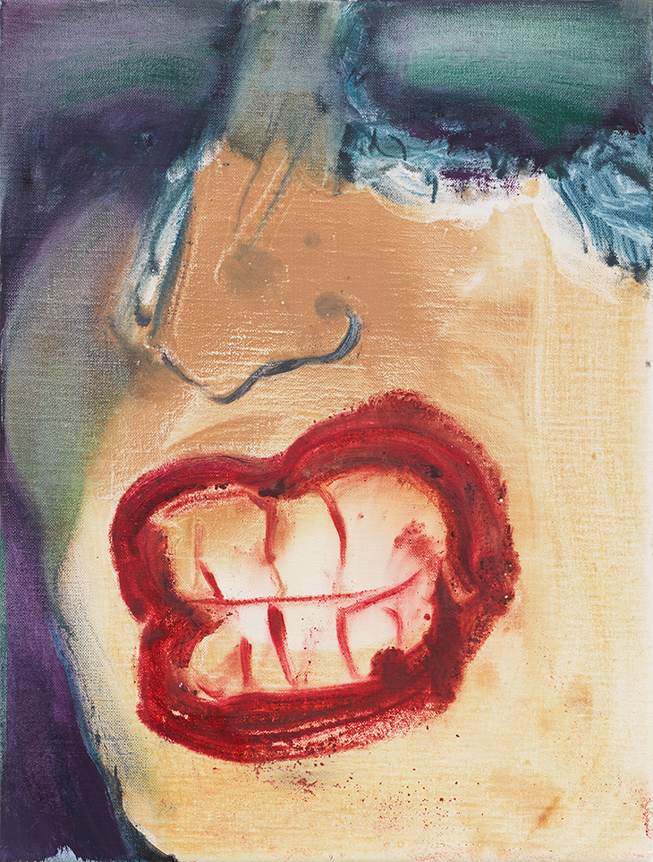 Teeth (2018), Marlene Dumas. 