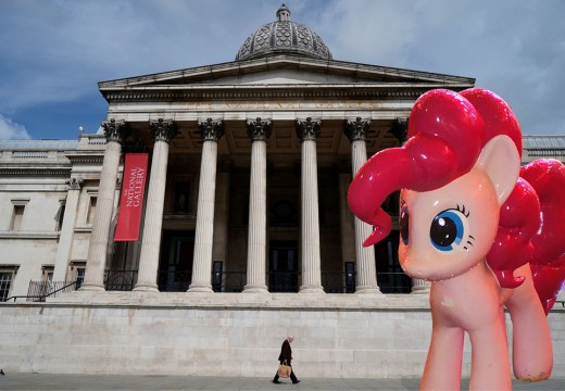 Ponying up at the National Gallery.