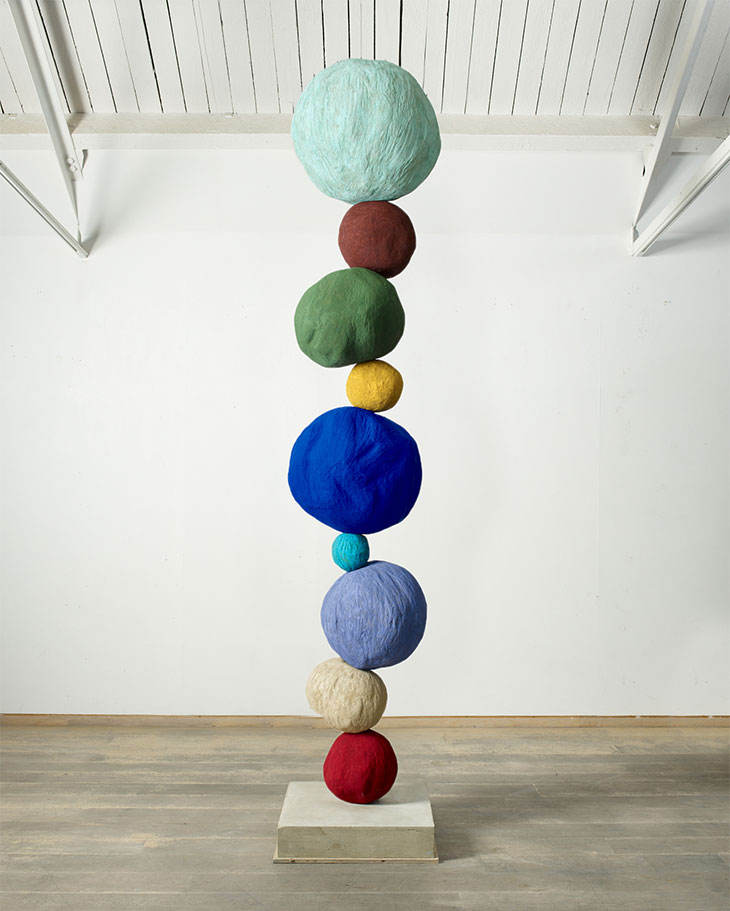 Stack 9, Copper Blue (2020), Annie Morris.