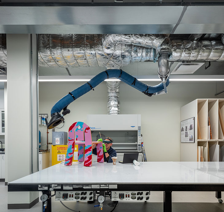 New conservation lab and equipment at the Denver Art Museum.