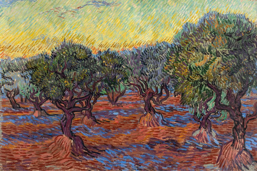 Olive Grove, Saint-Rémy (detail; 1889), Vincent van Gogh.