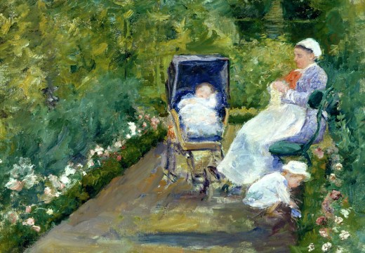 Children in a Garden (The Nurse) (detail; 1878), Mary Cassatt.