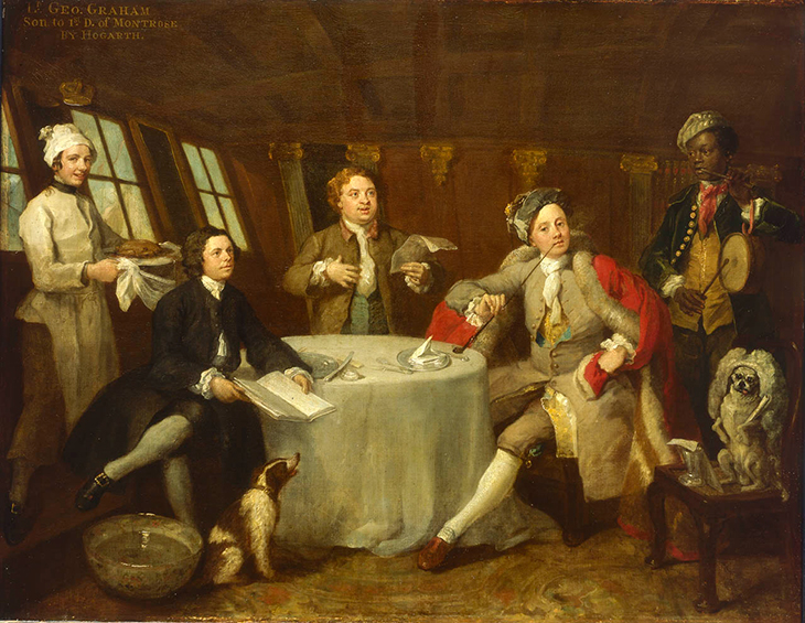 Captain Lord George Graham in his Cabin (c. 1745), William Hogarth.