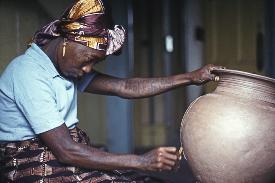 Photograph of Ladi Kwali taken by W.A. Ismay. Image courtesy of York Museums Trust (York Art Gallery)