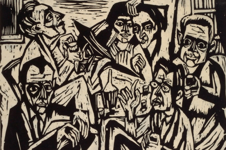 Studio Party (detail; c. 1924/25), Hermann Scherer.