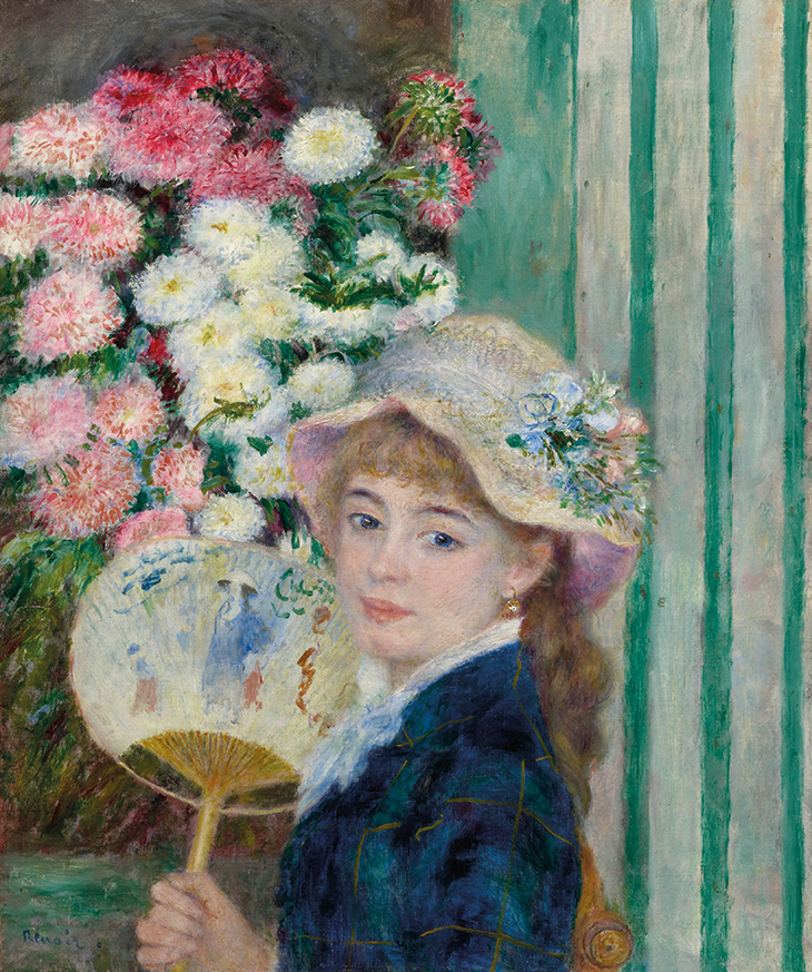 Woman with a Fan (c. 1879), Pierre-Auguste Renoir.