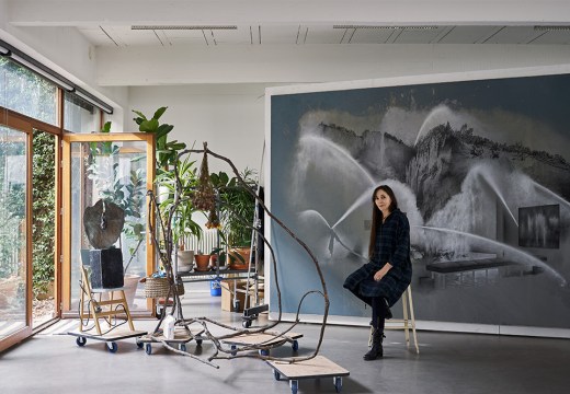 Tatiana Trouvé in her studio