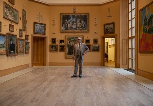 Danny Huston as Albert Barnes on the set of Once Again...(Statues Never Die) (still; 2022), Isaac Julien. © Isaac Julien