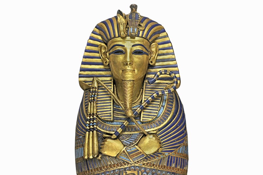 Miniature canopic coffin from the tomb of Tutankhamun