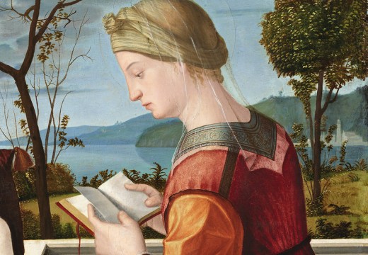 Virgin Reading (c. 1510), Vittore Carpaccio. National Gallery of Art, Washington, D.C.