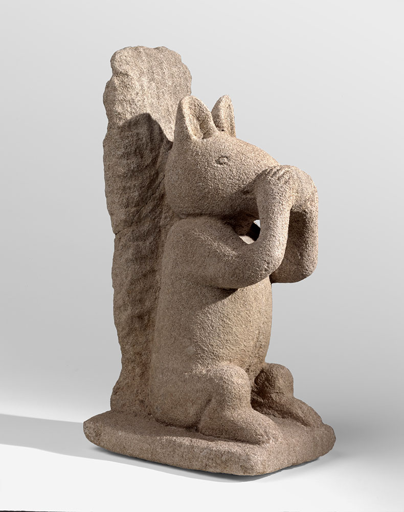 Squirrel (c. 1932–41), William Edmondson. Philadelphia Museum of Art