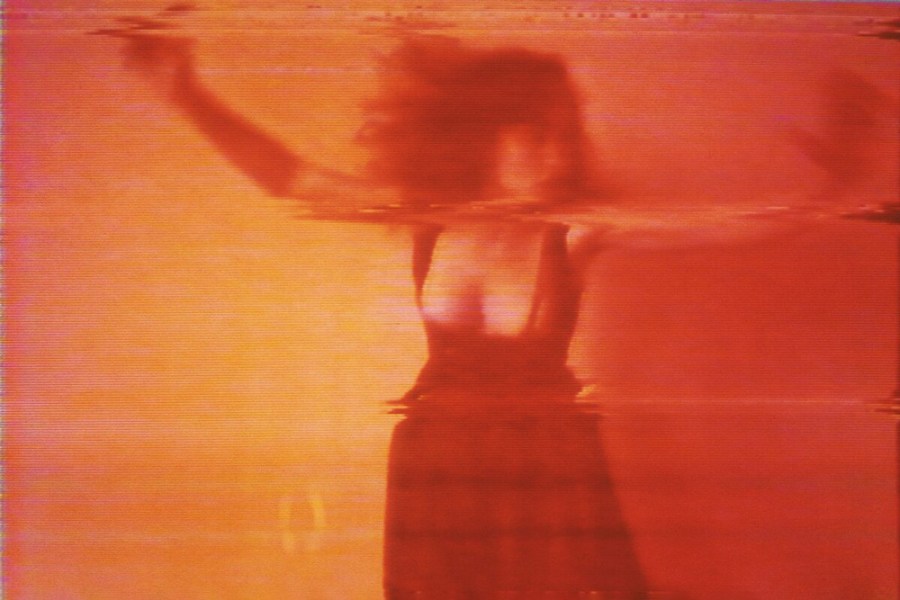 Still from I'm not the girl who misses much (1986), Pipilotti Rist. Courtesy the artist, Hauser and Wirth and Luhring Augustine; © Pipilotti Rist / VG Bild-Kunst