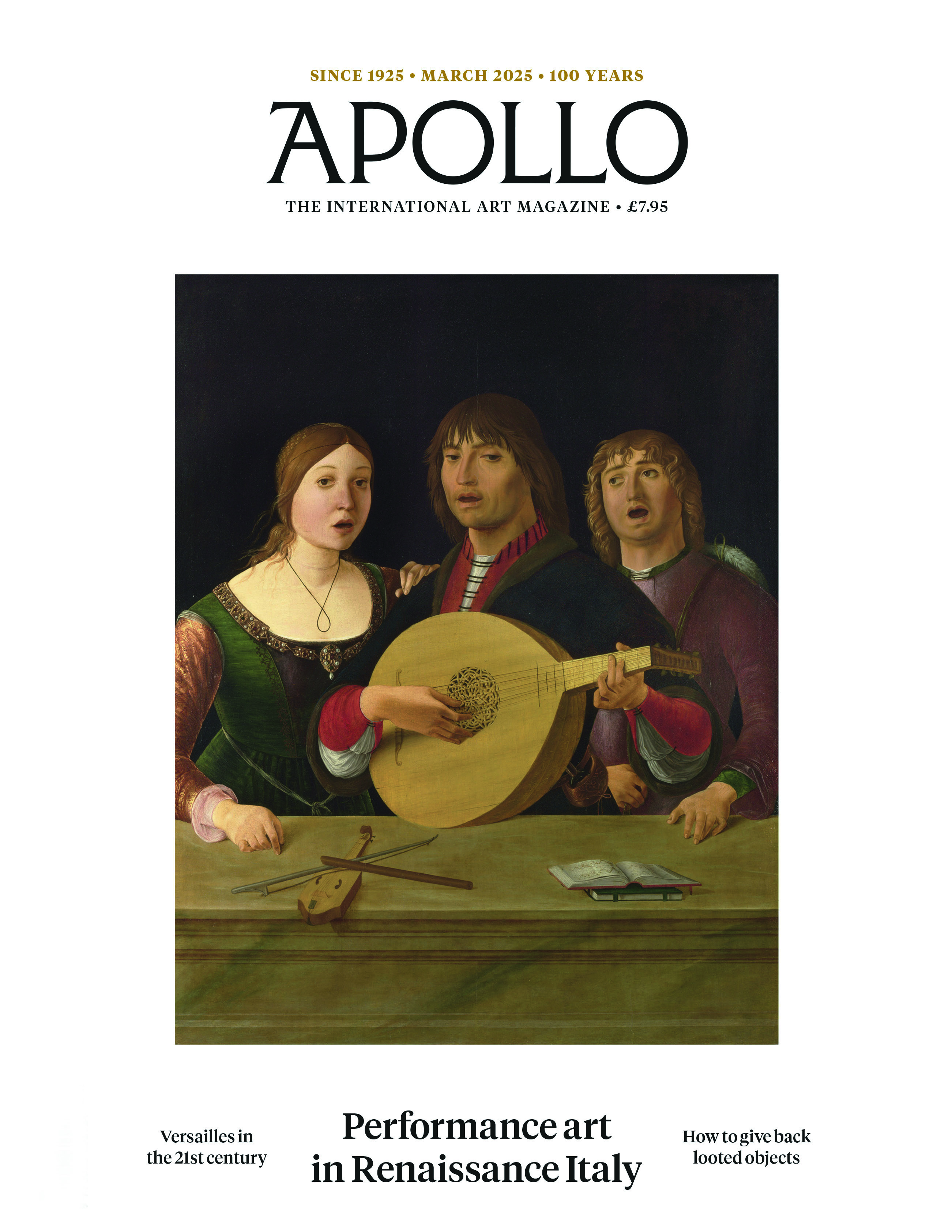 ‘A Concert’ by Lorenzo Costa on the cover of the March 2025 issue of Apollo